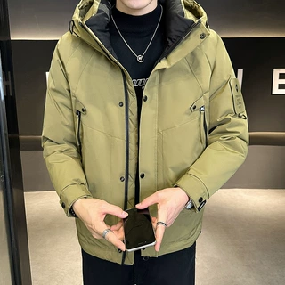 印logo 冬季直播连帽羽绒服冲锋衣户外山系运动休闲羽绒服可