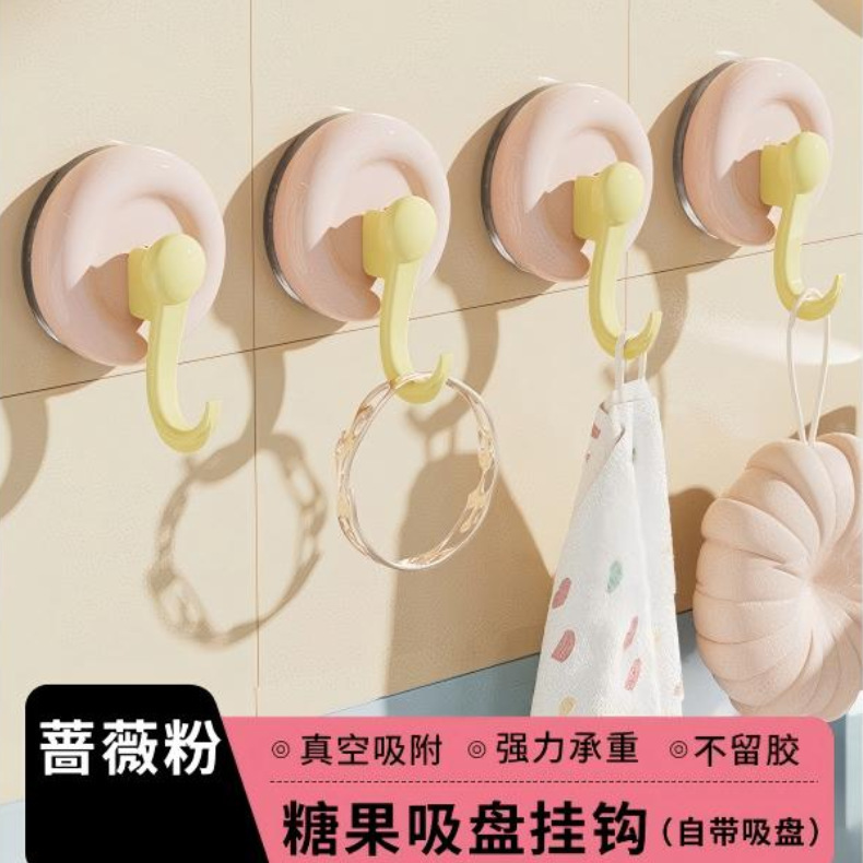 新しいドーパミン吸盤フック粘着衣類フック浴室トイレ壁耐荷重タオル跡のない粘着フック|undefined