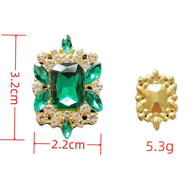 Accesorios de joyería de diamante cuadrado de alta calidad transfronteriza DIY material de perforación de alta calidad