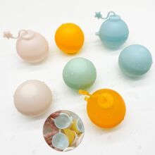 卡扣硅胶水球可注水重复使用磁吸水球水爆球硅胶水球玩具