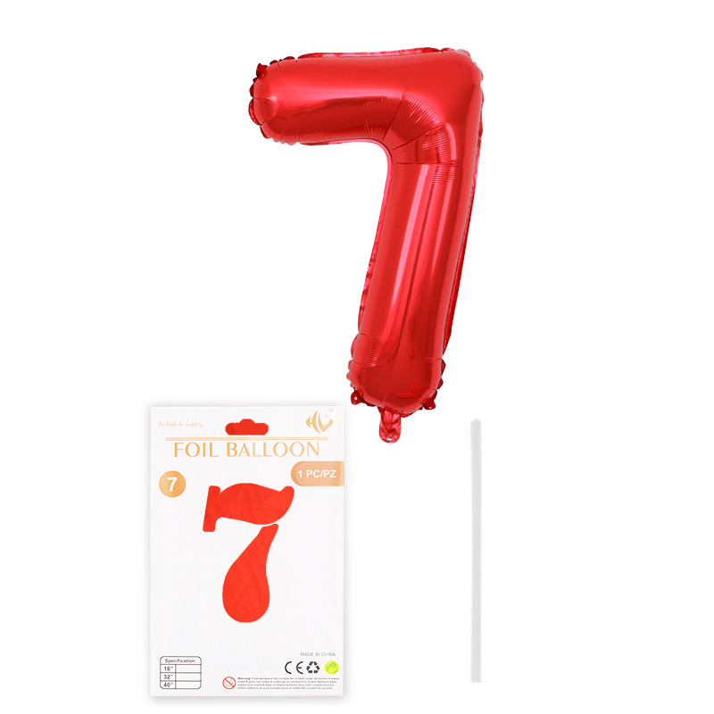 Globo digital de 16 pulgadas tapa dura tarjeta de papel de embalaje independiente película de aluminio Globo Decoración de fiesta de cumpleaños papel de aluminio al por mayor