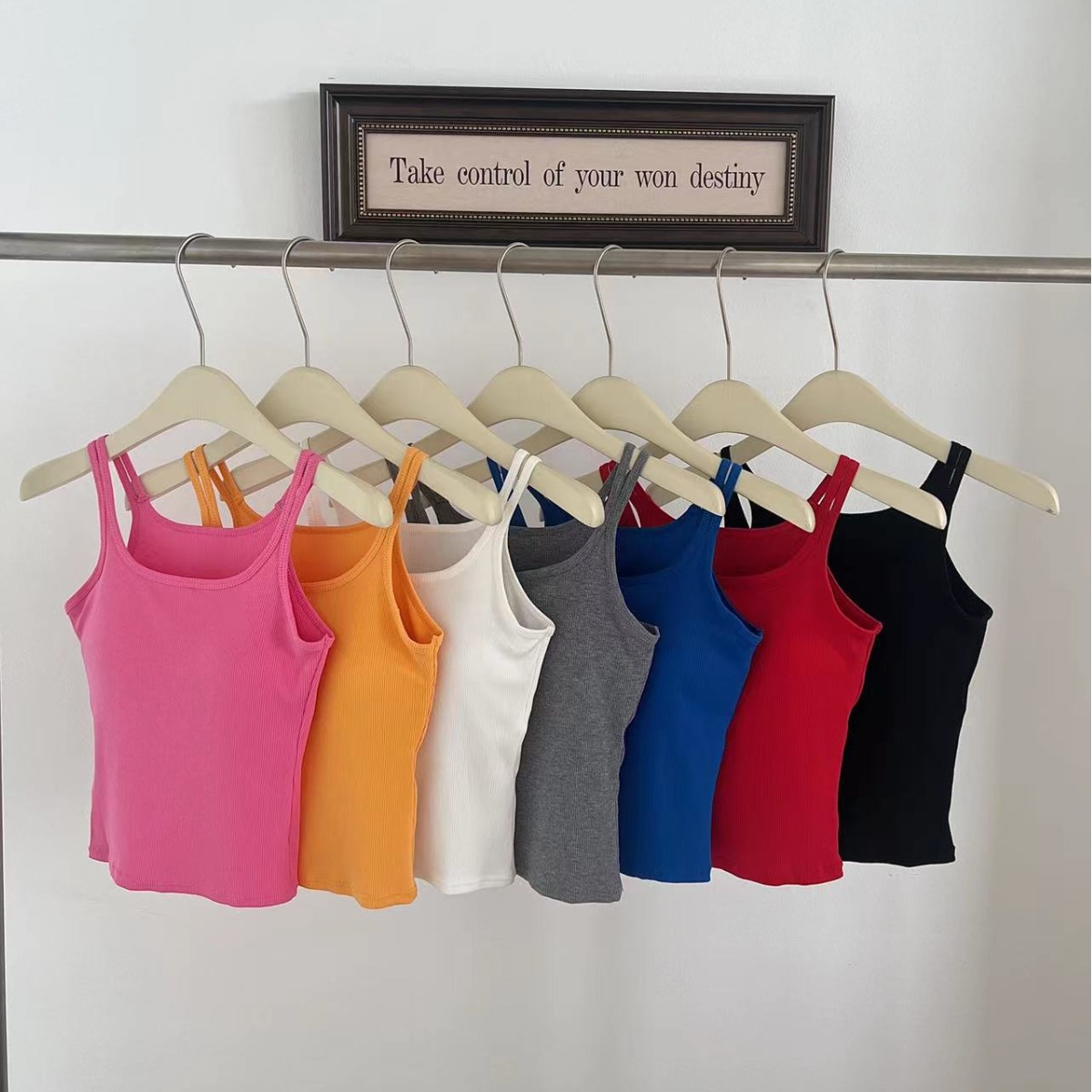 Spice Girls' Double Shoulder Strap Strap Tube Top Large Backless Fixed Cup Anti-glare Fashionable Sexy All-match Slim-fit Slimming Girl