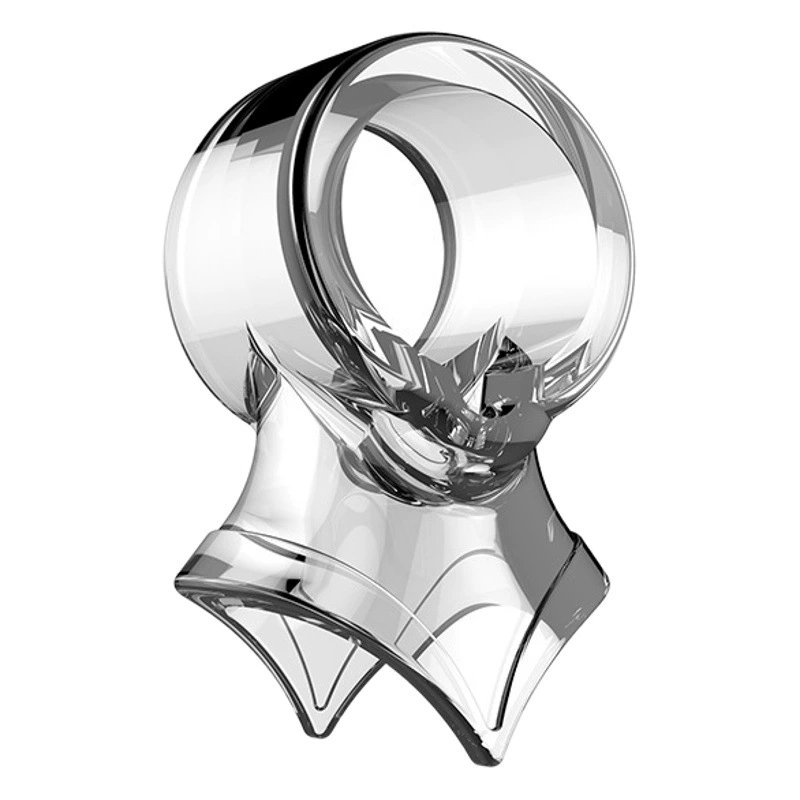 Эротическое изделие для взрослых: кольцо для задержки эякуляции TPE с тройным замком, кольцо для мастурбации с тремя отверстиями, кристаллическое, мужское, против преждевременной эякуляции