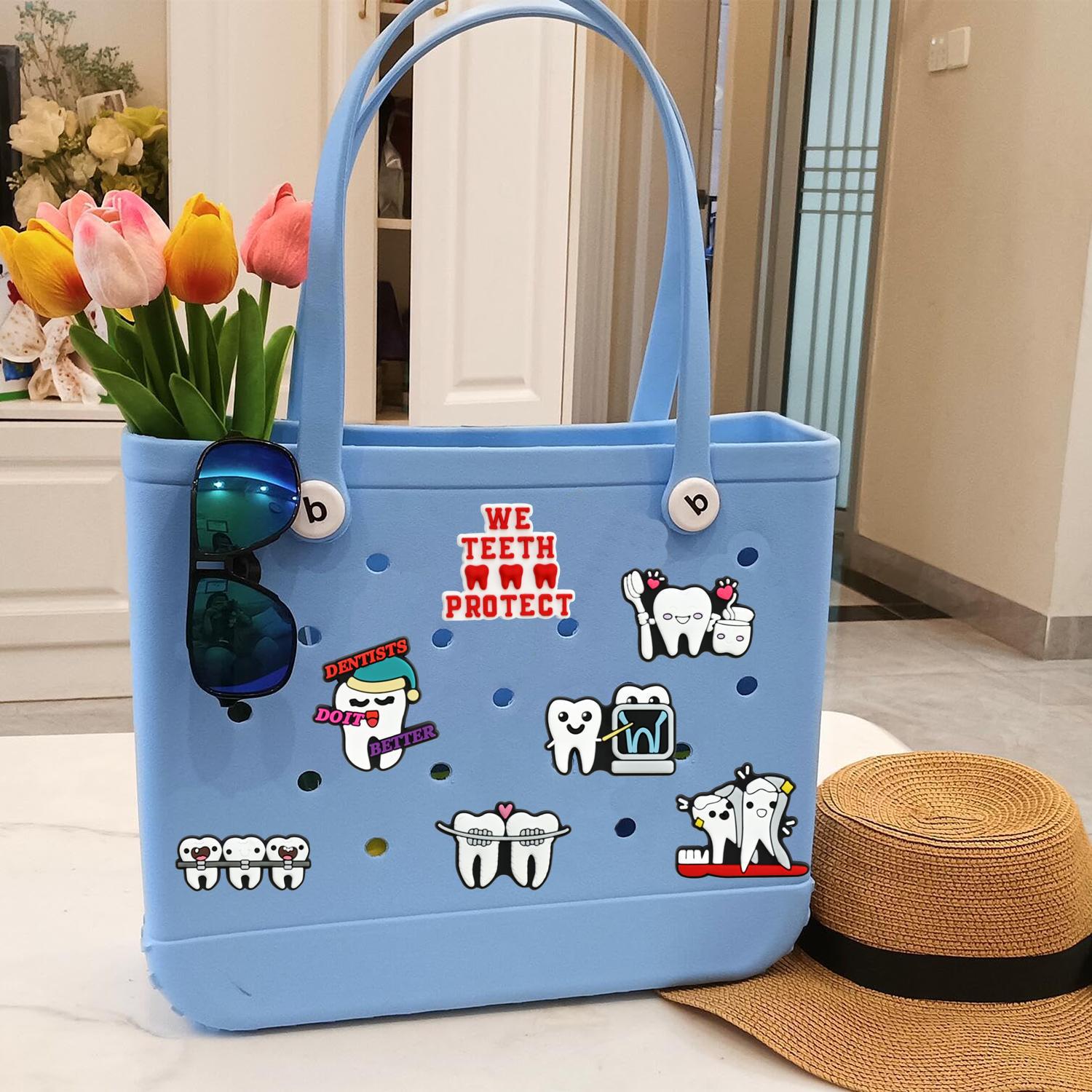 Hebilla de bolsa de agujero, cuidado creativo, zapatos de dientes, accesorios de bolsa de agujero de flor, accesorios de bricolaje, accesorios de zapatos de dibujos animados, accesorios, serie d