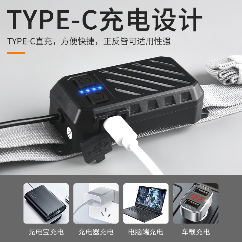 Nueva Luz de marcha transfronteriza deportes pesca luz impermeable larga resistencia al aire libre montañismo Luz Portátil multifunción Luz