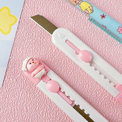 ins cute utility knife cartoon small mini portable paper knife express unboxing artifact knife girl heart