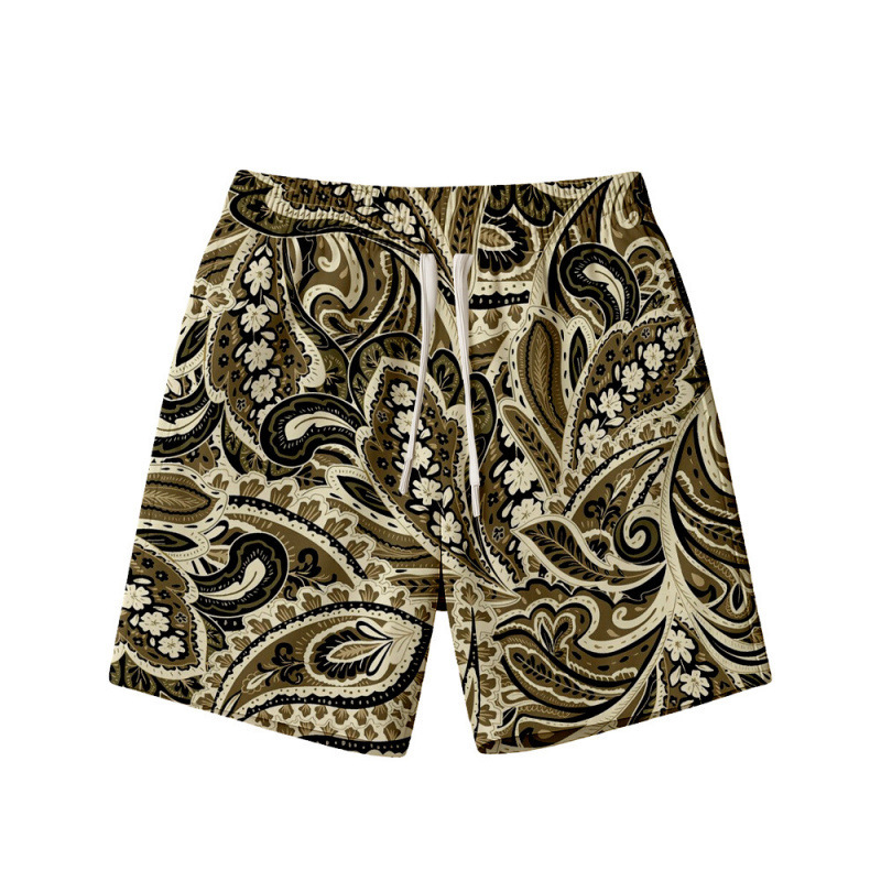 2026 Paisley Print Shorts Summer Street Retro Style High-Quality Hawaiian Fashion Trend Men's Pants 2026 Paisley Print Shorts Summer Street Retro Style High-Quality Hawaiian Fashion Trend Men's Pants