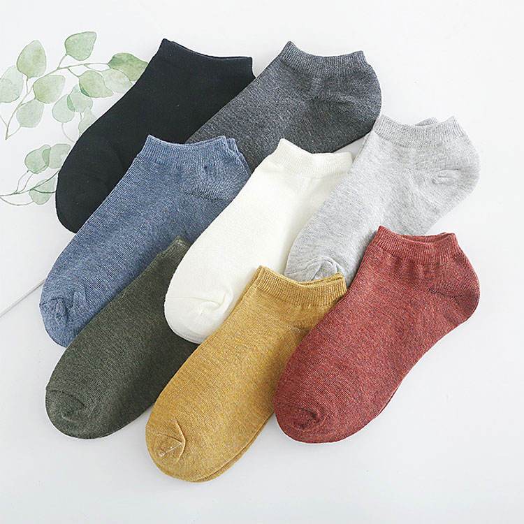 Fashionable Invisible Non-Slip Ankle Cotton Loafers Socks, No-Show Low-Cut Socks for Women