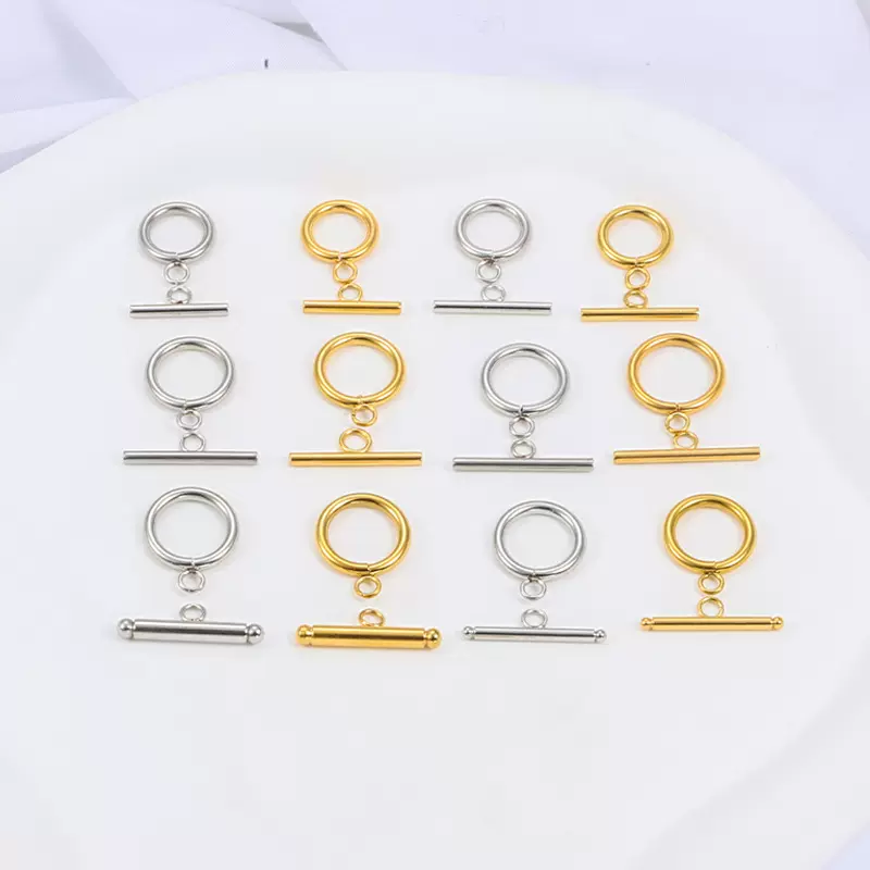 骨头OT扣不锈钢DIY配件金色饰品扣 项链手链时尚收尾连接扣一字扣