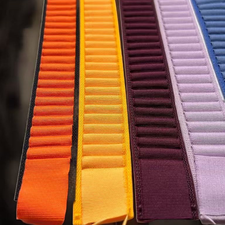 双层带适用三星华为尼龙回环apple iwatch苹果高山回环表带  小米