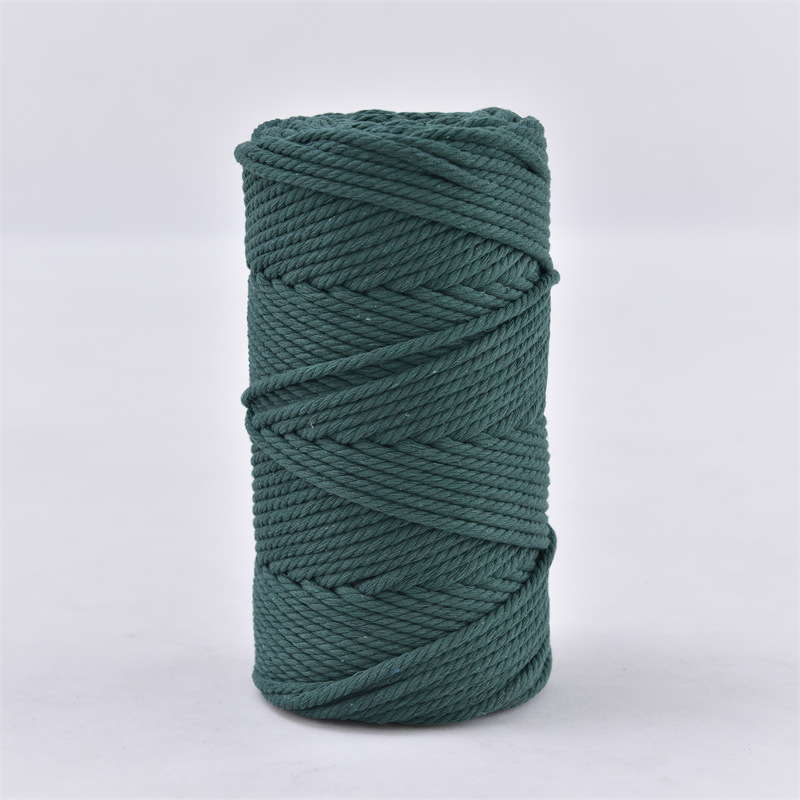 3mm cuerda de algodón colorido diy hecho a mano 4mm cuerda de tapiz cuerda tejida 5mm regalo cuerda de algodón decorativa cuerda de sombrero al por mayor