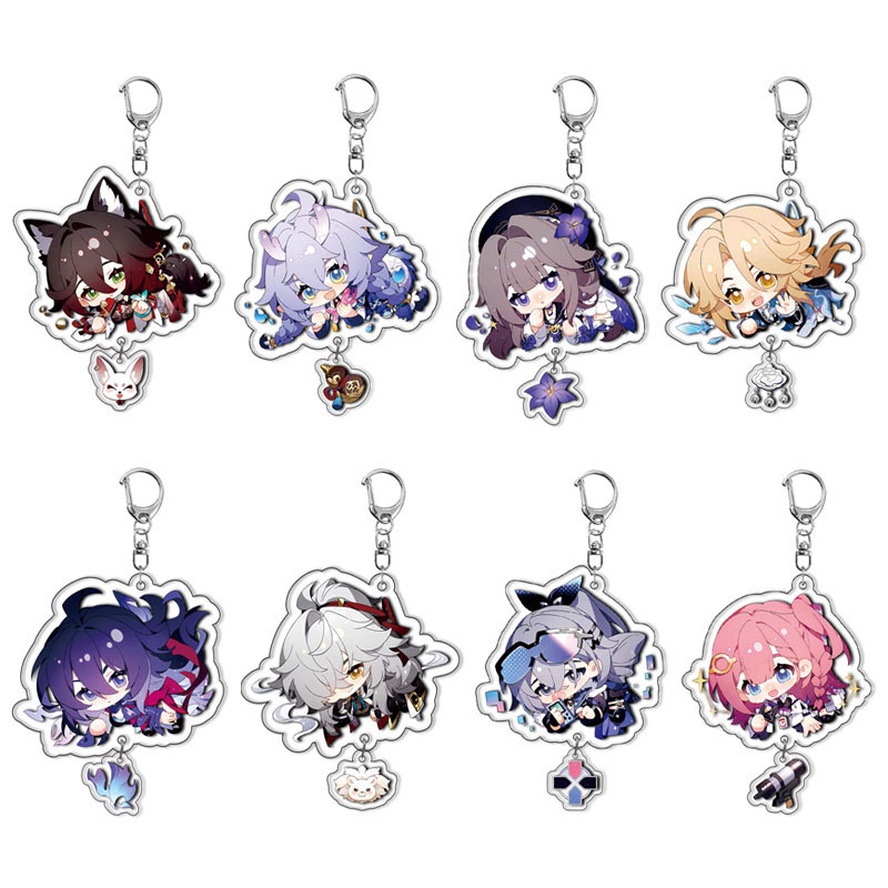 Honkai H Star Iron Alicia Acrylic Keychain Pendant Game Peripheral Ready Stock Pendant Stop Cloud