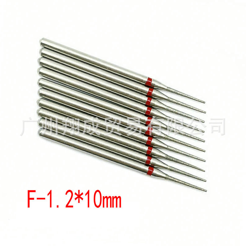 10 unids Amazon Venta caliente nail art carborundum pulido traje uñas descarga taladro piel muerta eliminación diamante Taladro