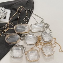 亚克力跨境2025新款小众设计包透明单肩斜挎化妆包镜子时尚小包女