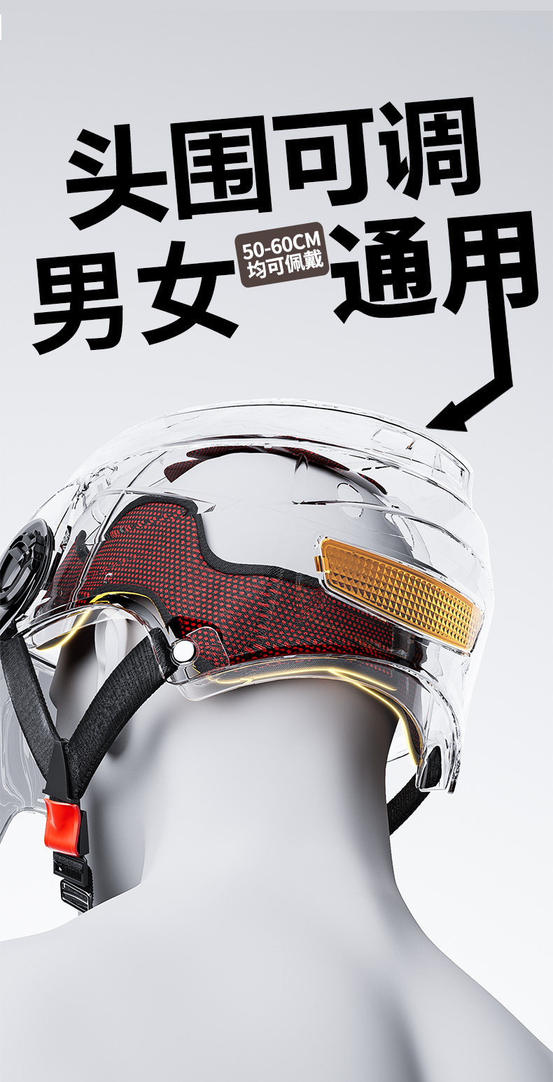 New National Standard Safety Helmet for Electric Motorcycles, Suitable for All Seasons, Men's Summer Sun Protection, Electric Scooter Helmet for Women