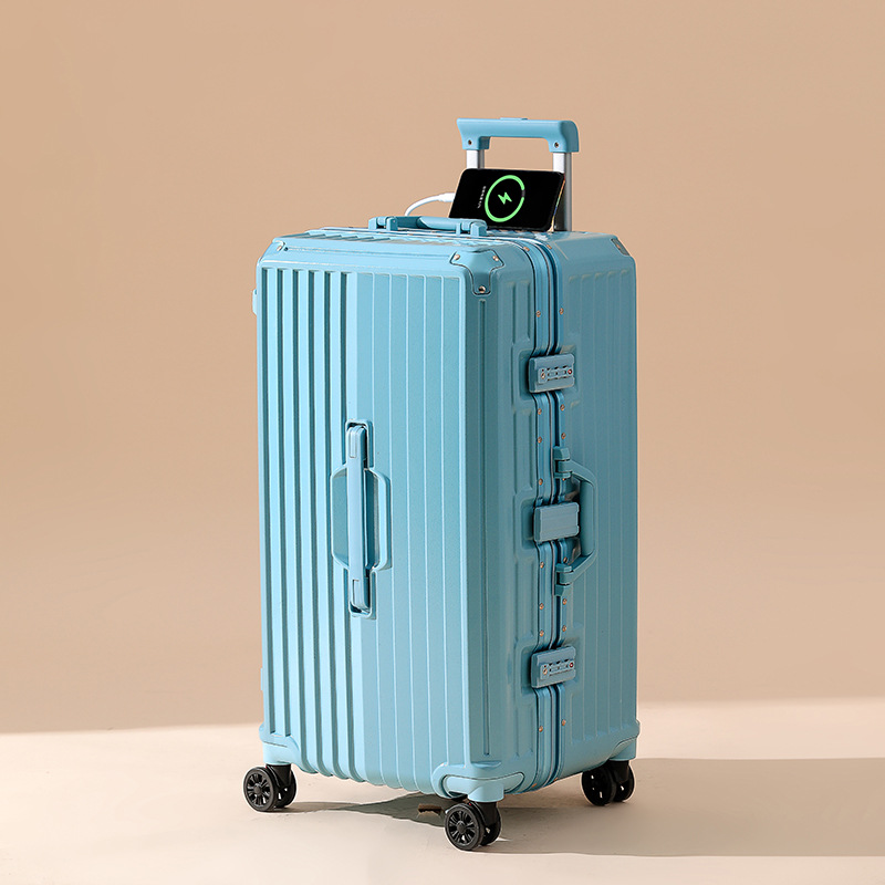 大容量アルミフレームスーツケース24インチ女性パスワード旅行箱30インチ厚さ丈夫耐摩耗性スーツケース男性スーツケース