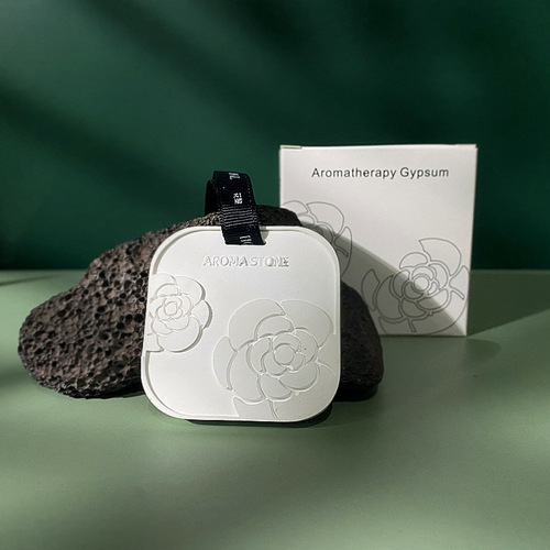 Wardrobe Aromatherapy Pendant Camellia Pattern Gypsum Aromatherapy Tablets Bedroom Toilet Car Aromatherapy Gift Box