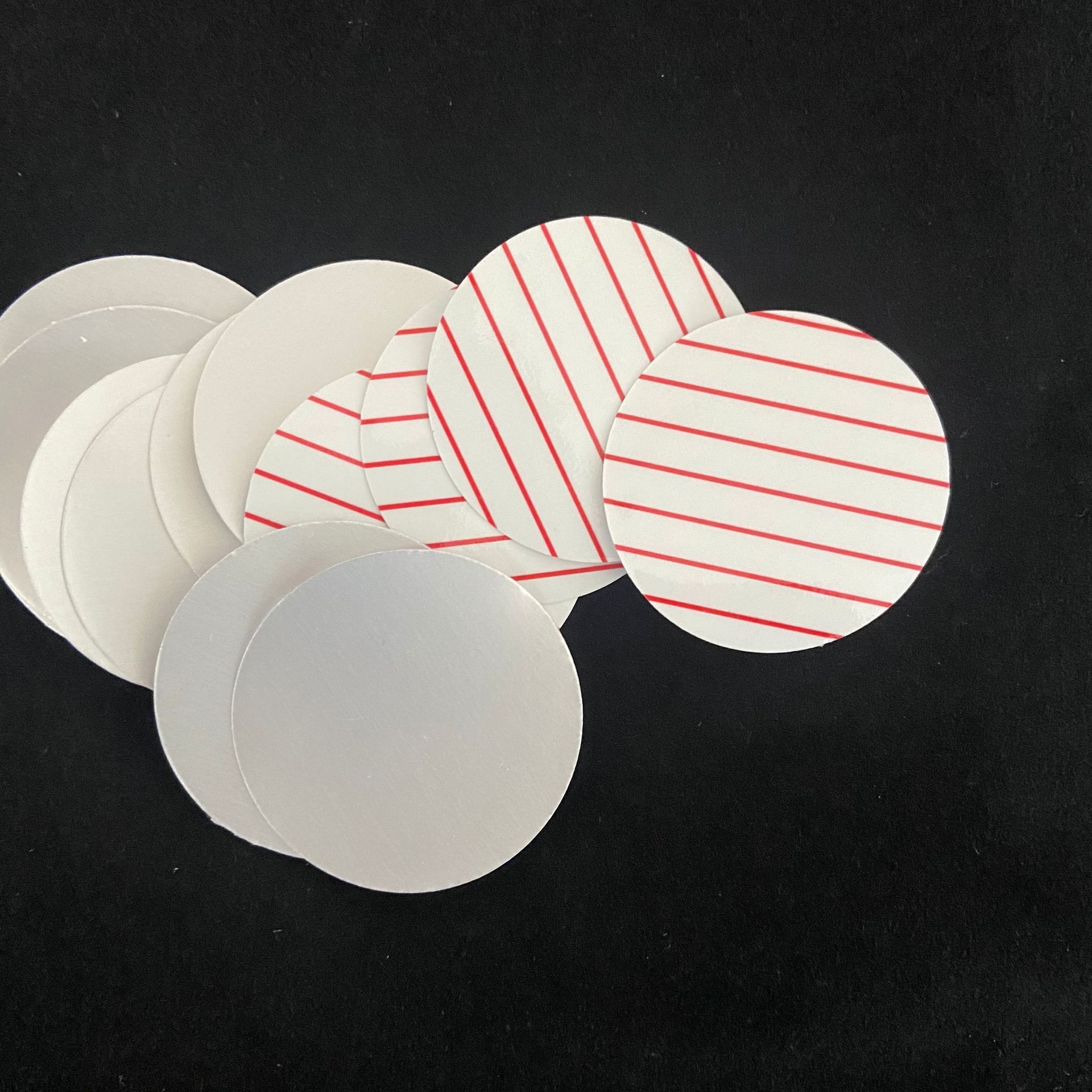 加工定制塑料瓶用铝箔封口垫片PE瓶易撕垫片易撕垫片铝箔封口垫片