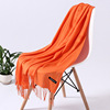 Colored cashmere, thin spring summer scarf, long demi-season keep warm cloak, from Malaysia