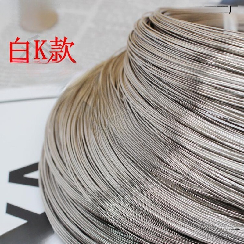 Steel Wire Winding Accessories Memory Wire Necklace Bracelet Steel Wire Ring Gold Bracelet Steel Wire Main Line Beading Light Gold