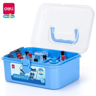 Deli Circuit Experiment Box Primary School Students Physics and Electrical Equipment Teaching Materials Supporting Set Primary School Electromagnetism Experiment Box