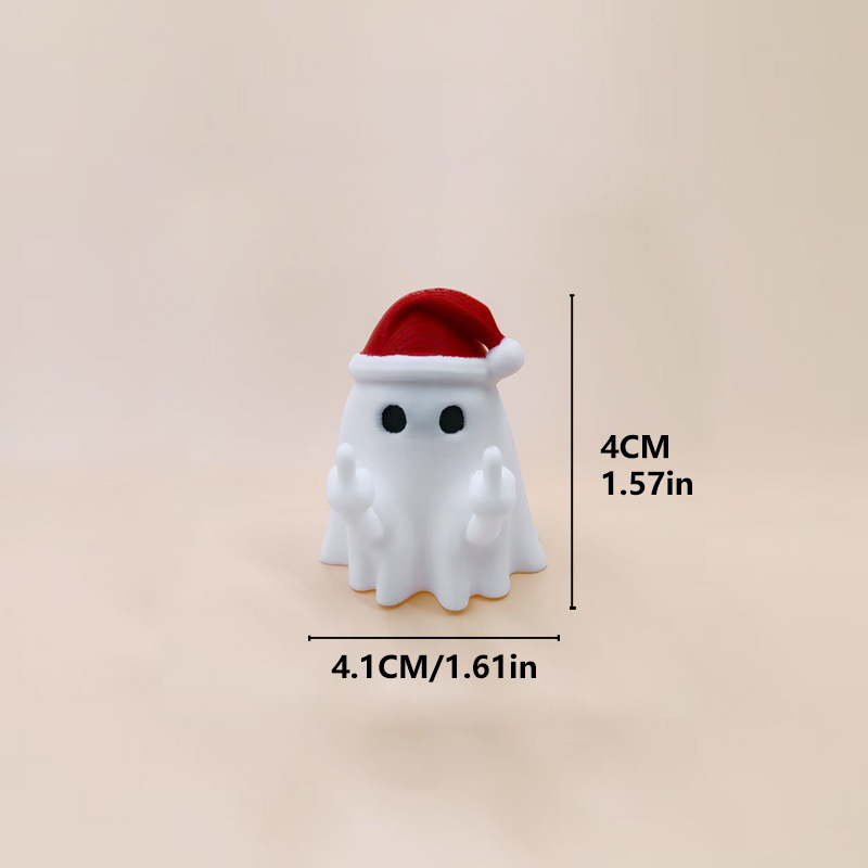 跨境新款 Christmas Cute Ghost 3D圣诞节幽灵笔架桌面摆件装饰|undefined