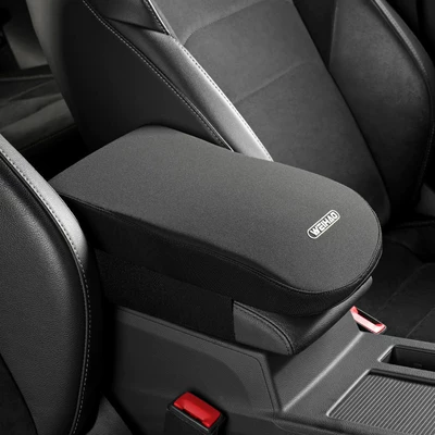 Weihao Comfortable and Soft All-Season Car Armrest Box Pad Memory Foam Rebound Arm Pad Central Armrest Protective Cover (Armrest box pad) - black-armrest-box-mat