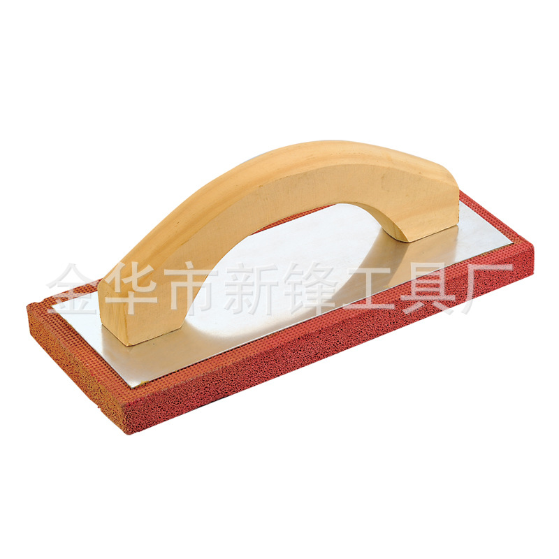 厂家供应木柄抹泥板橡胶发泡底板 230*100mm 可定牌