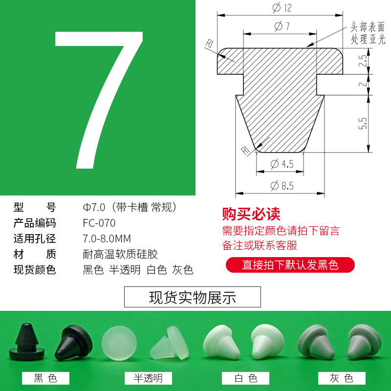 防塵プラグのテーパーの足のパッドは高温に耐えます。|undefined