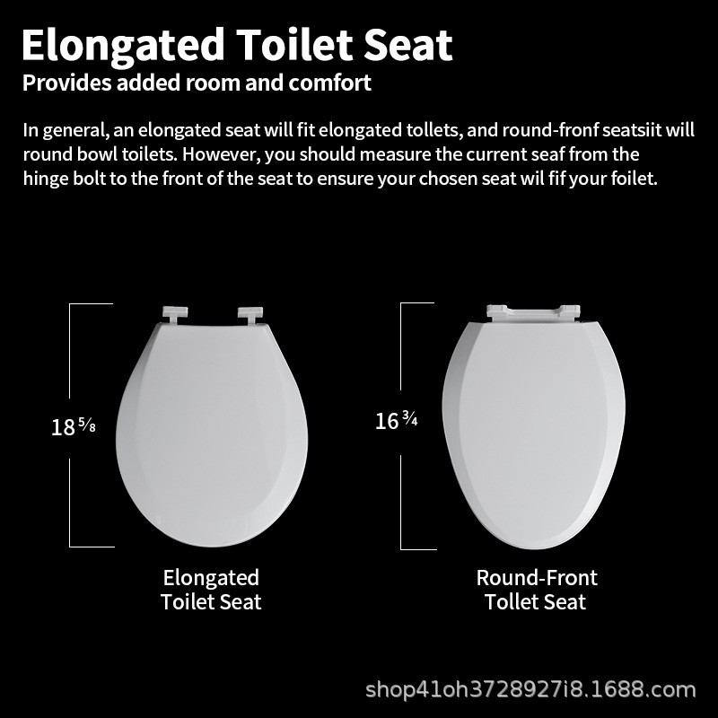 Cross-border bestseller, Seko Universal V-shaped toilet seat cover, Amazon seat cover plate thickened silent slow-lowering toilet details Picture