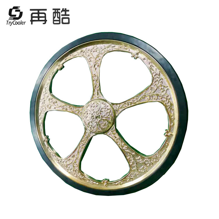 直径300mm餐车轮 电镀色餐车轮子  手推车轮   塑胶轮 注塑模具