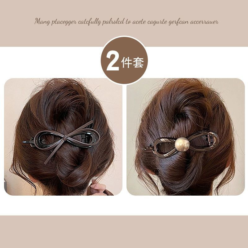 つや消しカモノハシクリップ、女性用後頭部用大型ヘアクリップ、2025年モデルヘアクリップ、ヘアピン、ヘッドバンドステッカー|undefined