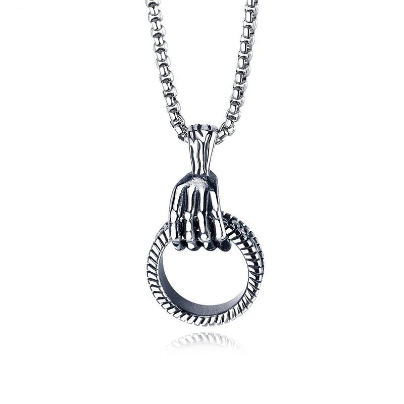 Hand -catching circle+titanium steel chain
