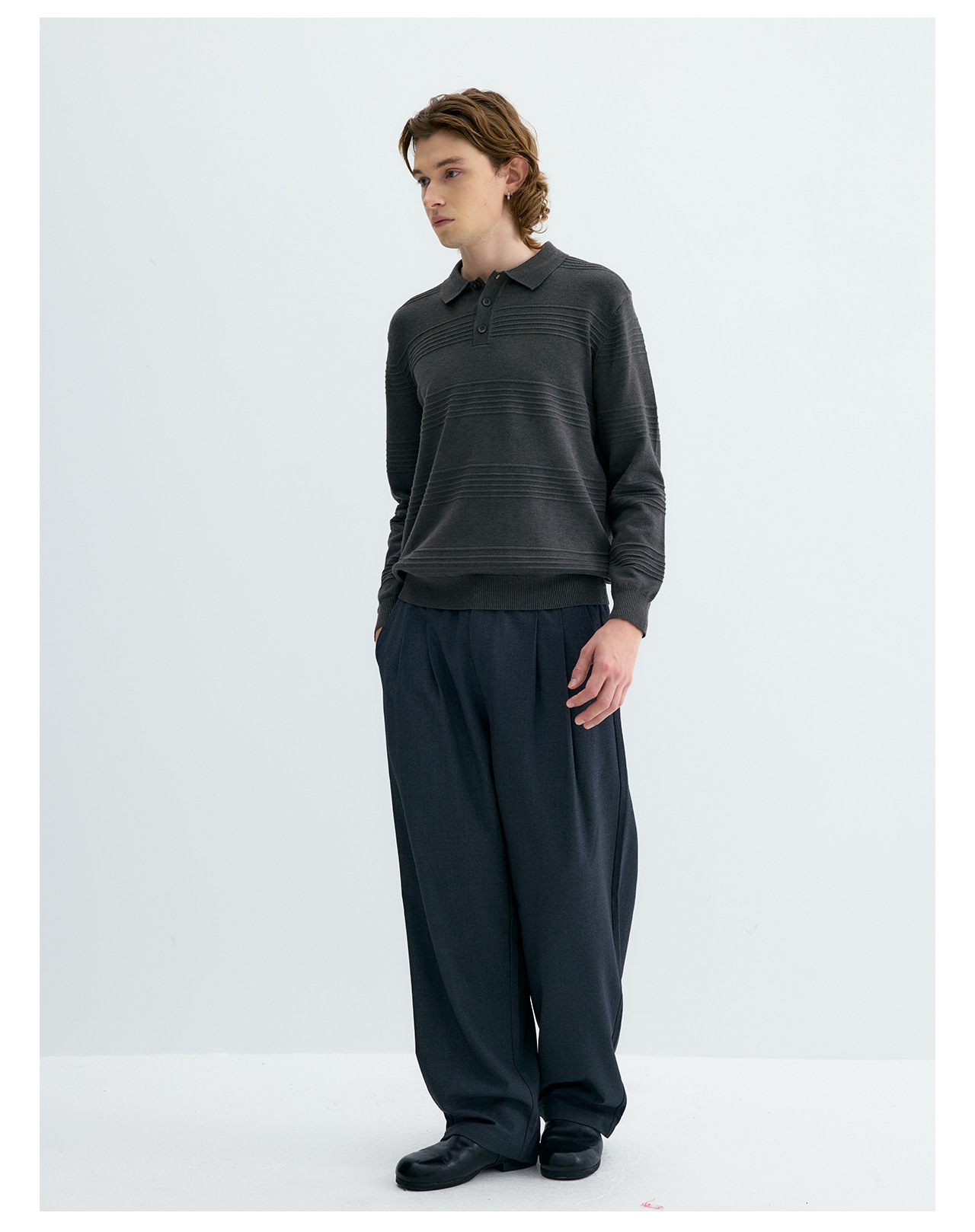 UNF Jacquard 250g Knit Polo