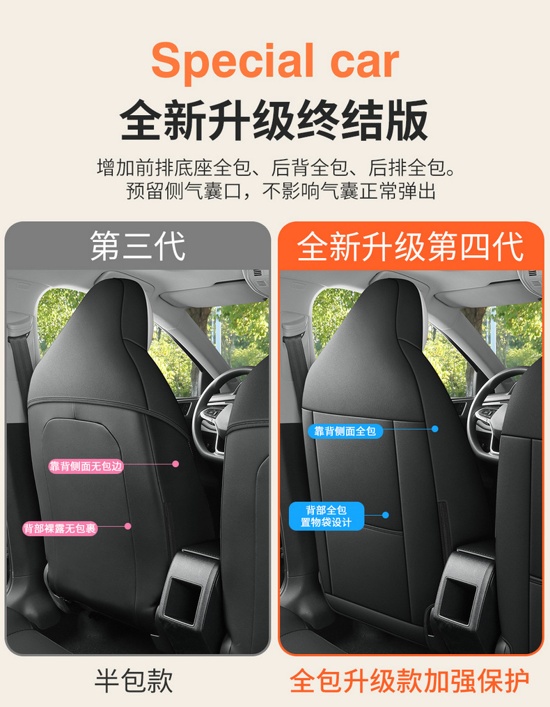 Volkswagen Lavida New Xr Special Car Seat Cover Four-Season Fully Surrounded Seat Cushion Perforated Breathable Saddle Cushion Seat Cover