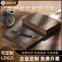 羊巴皮笔记本A5肤感软皮笔记本2025新款高颜值本子