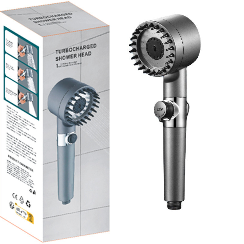 Pressurized shower, negative ion filter, handheld showerhead, Dyson's same style, strong pressure showerhead, bathroom spray, hand spray Application Scenario