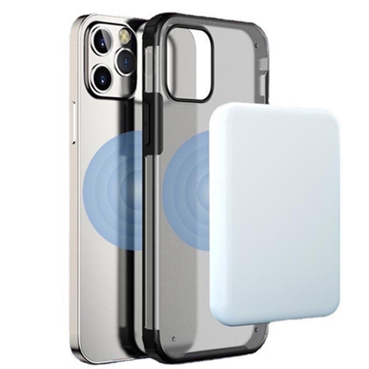 Magnetische kabellose Powerbank mit großer Kapazität - Mobile Stromversorgung 5000mAh, kompakt, Schnellladung, Powerbank mit Logo-Druck