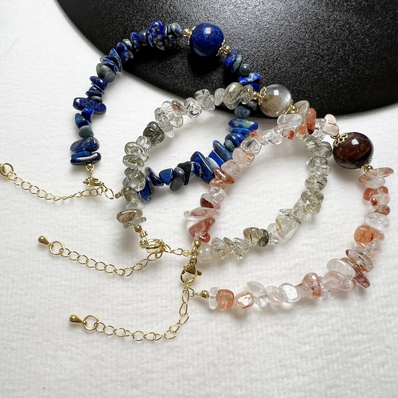 Bracelet de perles en cristaux naturels pour équilibre esprit_voghion.com