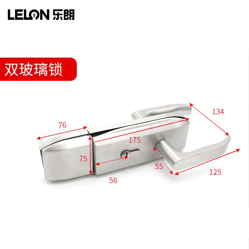 Cerradura de puerta de vidrio personalizada cerradura de puerta de vidrio de muesca única cerradura de puerta corredera de oficina cerradura de puerta de vidrio