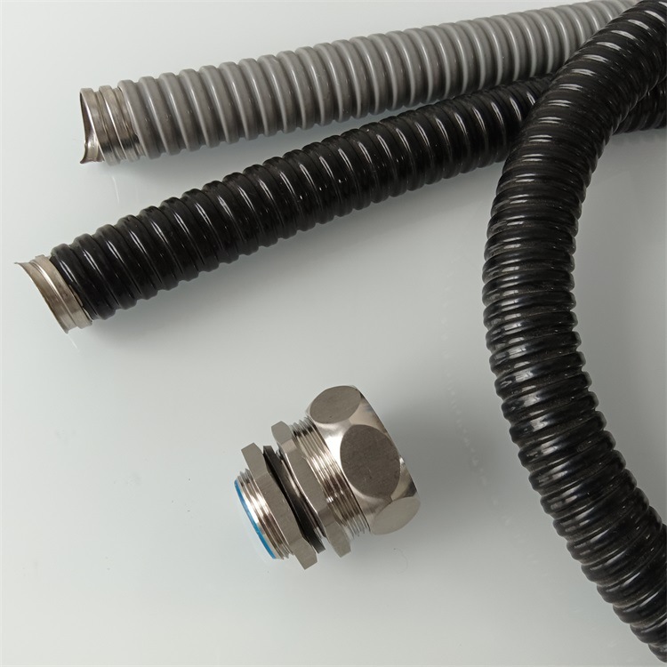 1.2寸包塑304金属软管P3型电气护线柔性套管32mm镀锌包塑金属软管