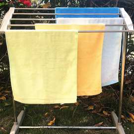 迷你多功能小衣架落地不锈钢移动晒衣架阳台小型折叠斜面晾毛巾架