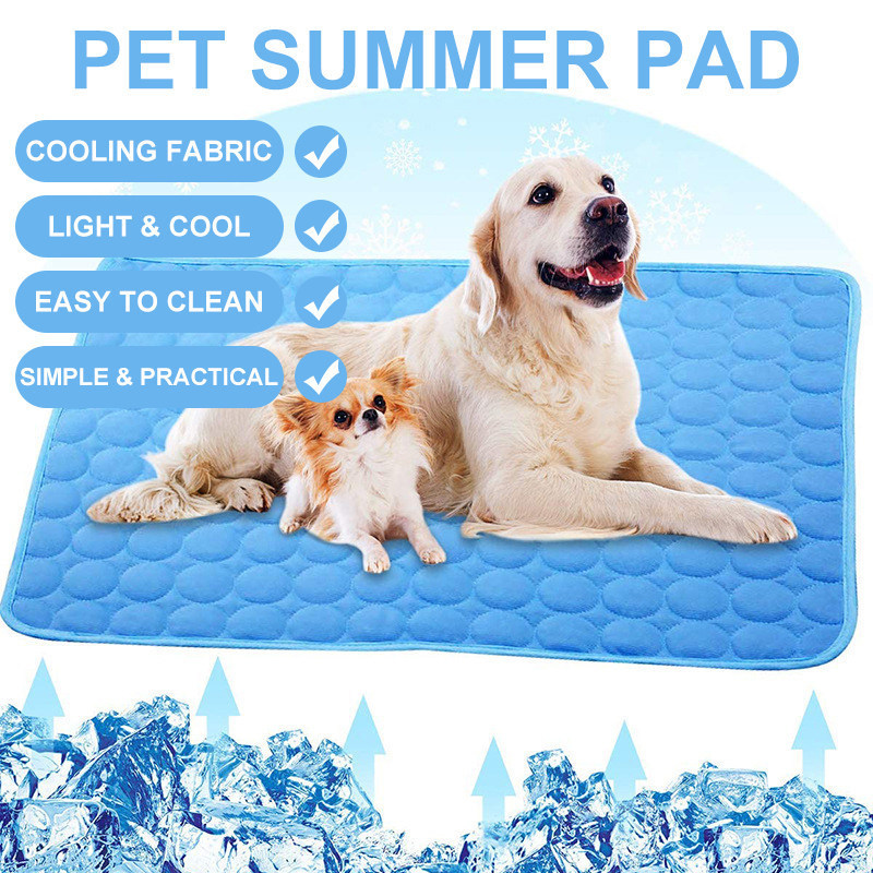 Cross-Border Pet Ice Silk Cooling Mat Summer Cooling Pad Dog Scratch-Resistant Cooling Mat Cat Cooling Pad