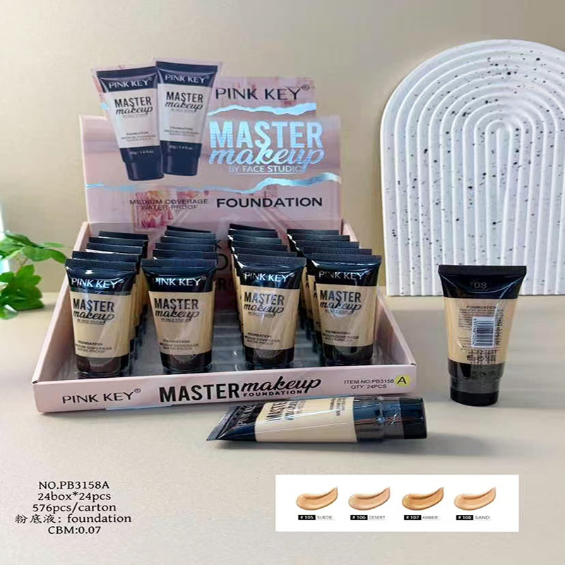 Base de Maquillaje Líquida Hidratante de 4 Colores Correctora e Iluminadora para Rostro