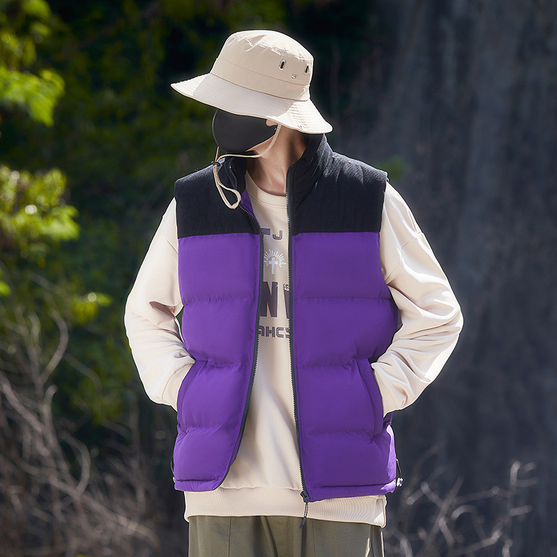 秋冬款正品户外休闲男女款马甲灯芯绒潮流百搭无袖修身冬棉衣马夹