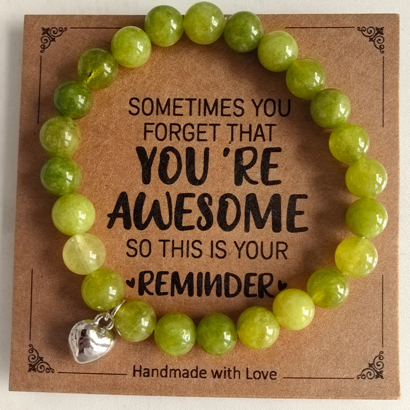 8mm Rosa cebra cuentas de piedra pulsera con tarjeta de regalo de vacaciones hombres y mujeres amistad amor pulsera de cuentas al por mayor venta caliente