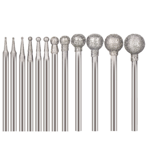 F needle 2.35 handle electric jade carving tool emery grinding head ball type jade jade carving head grinding needle wholesale