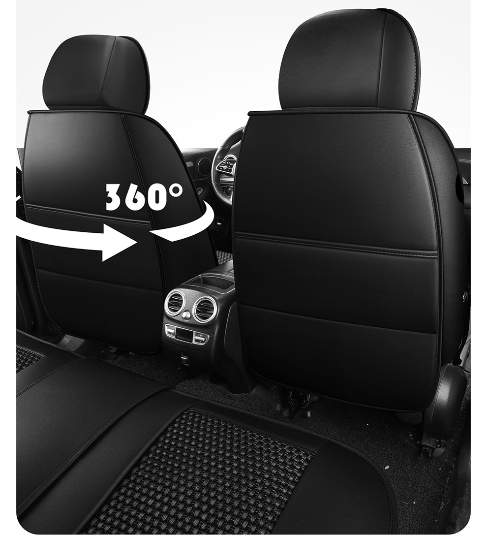 25 Years New Breathable Leather Ice Silk All-Inclusive Four-Season Universal Car Seat Cushion Seat Cover Manufacturer Wholesale Cross-Border