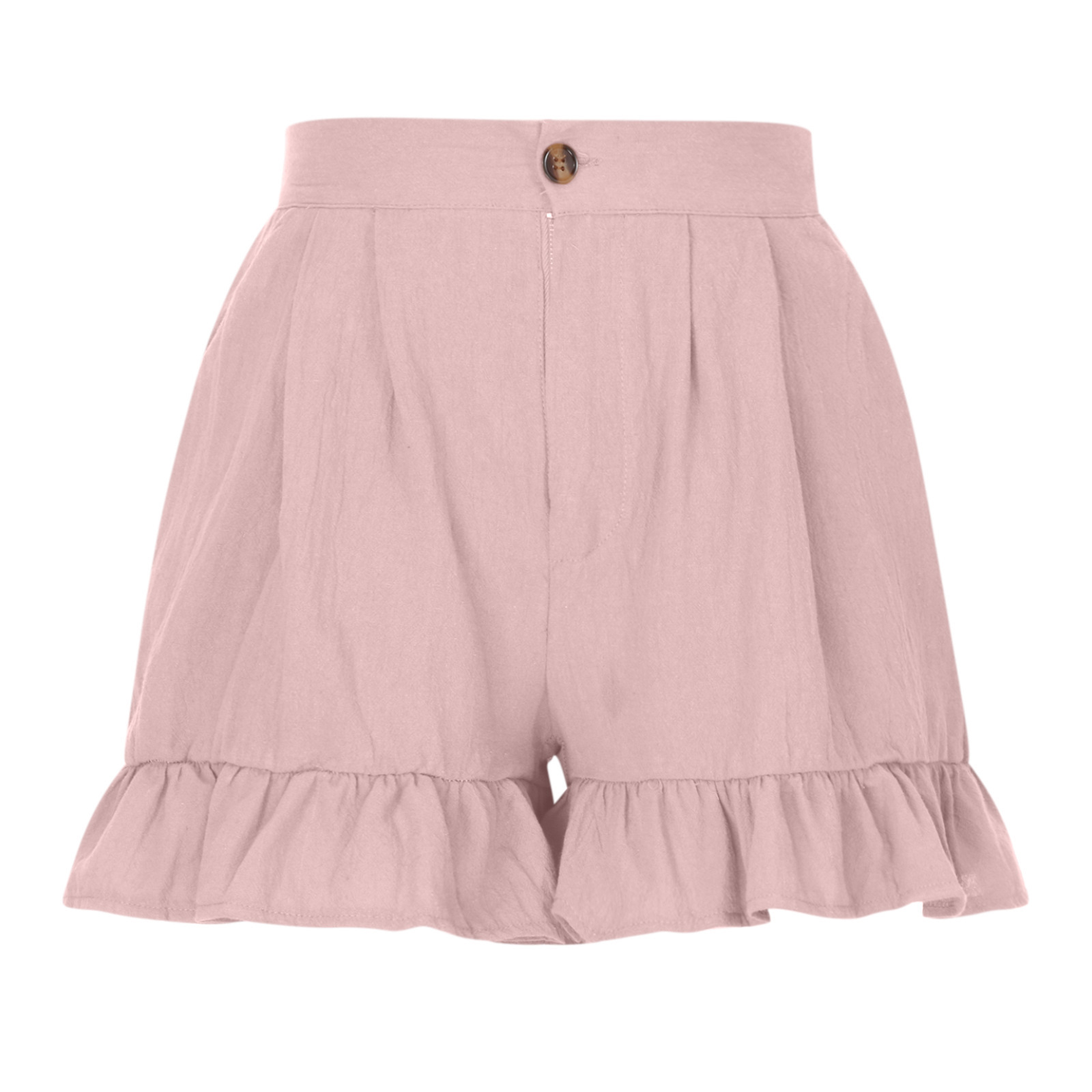 Women's Daily Simple Style Solid Color Shorts Ruffles Shorts display picture 1