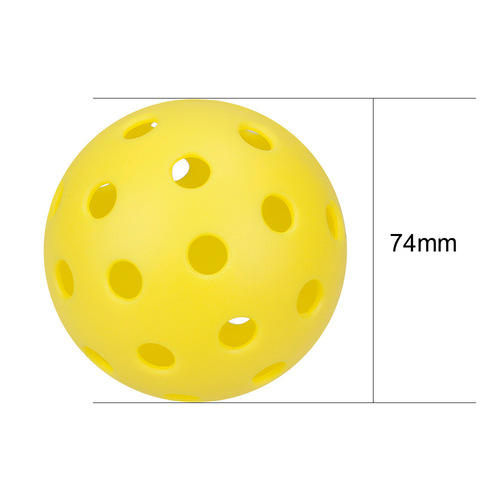 Stable and Durable Pickleball - Pickleball74mm 40-Hole 26g Wiffle Ball Pickleball